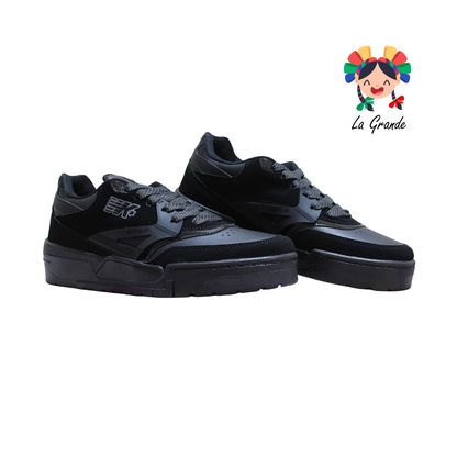 833 WALKQUIR Negro Negro Tenis Casual para Caballero