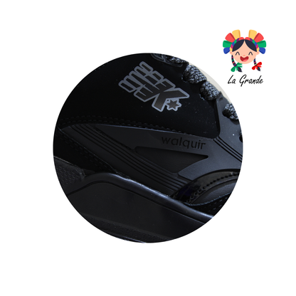 833 WALKQUIR Negro Negro Tenis Casual para Caballero