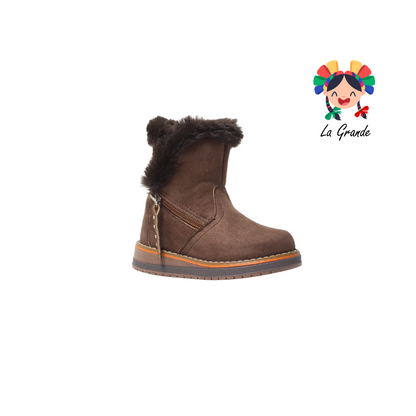 835 H-GROSS Madera Prisco Bota Casual Afelpada para Niña y Dama