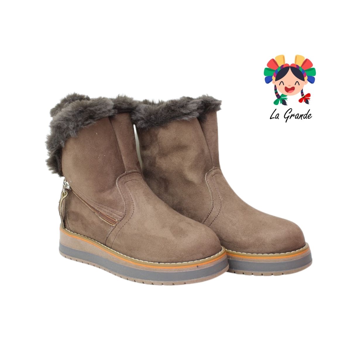 835 H-GROSS Madera Prisco Bota Casual Afelpada para Niña y Dama