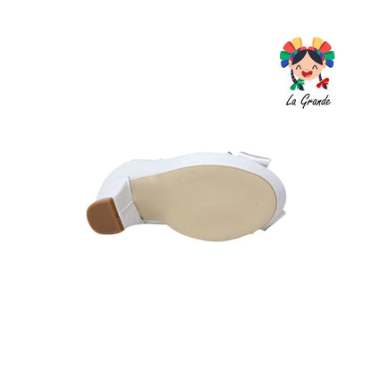 836 ALEXIMAR Salma Blanco Zapatilla Casual con Plataforma para Niña
