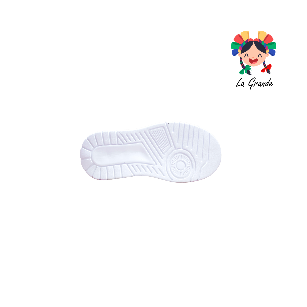 5000 TERRYBLITO Blanco Lila Tenis Casual para Niña