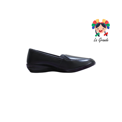 707 LUNA CONFORT Negro Piel Zapato Casual para Dama