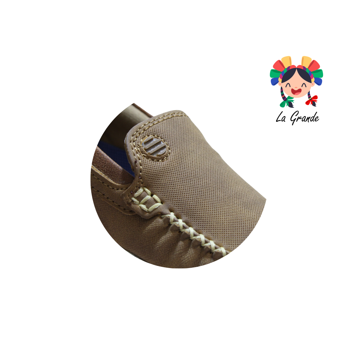 4012 CUSTOM Camel Nobuck Zapato Casual para Niño