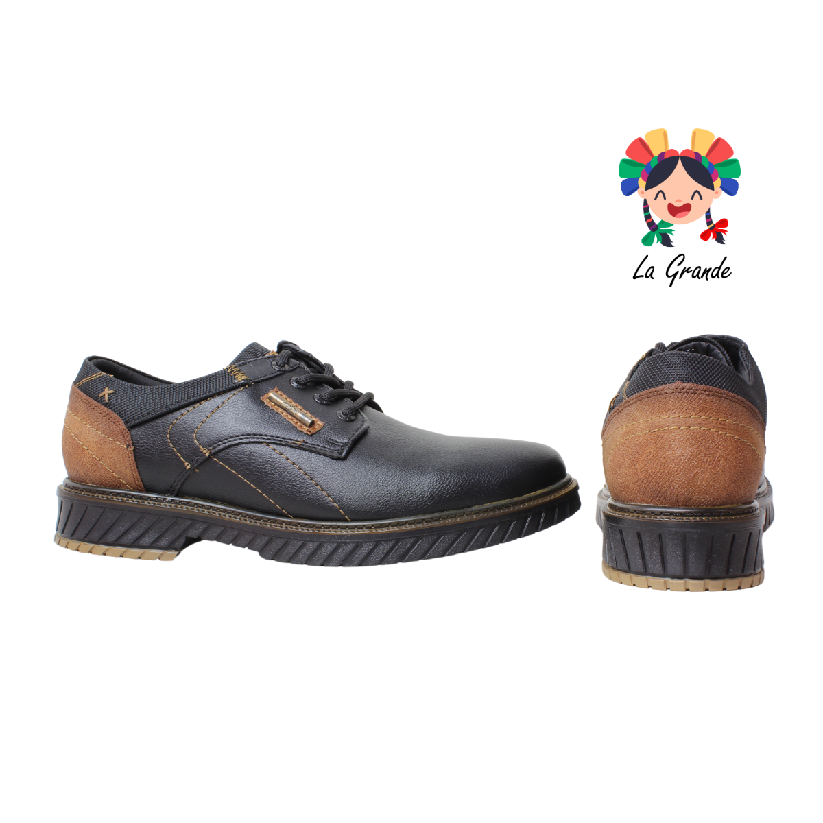 8406 CUSTOM Negro Camel Floter Zapato Casual para Caballero