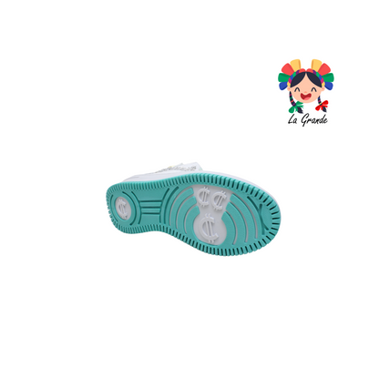 840 CAPIEL´SK Blanco Menta Sint Tenis Escolar para Dama
