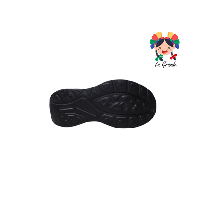 640 MAKKENA Negro Malva Textil tenis Casual de suela alta Niña