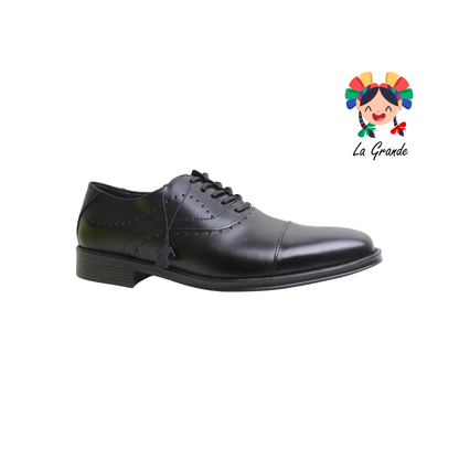 8410-01 MARISCAL Negro Piel Zapato para Caballero