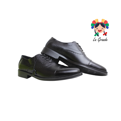 8410-01 MARISCAL Negro Piel Zapato para Caballero