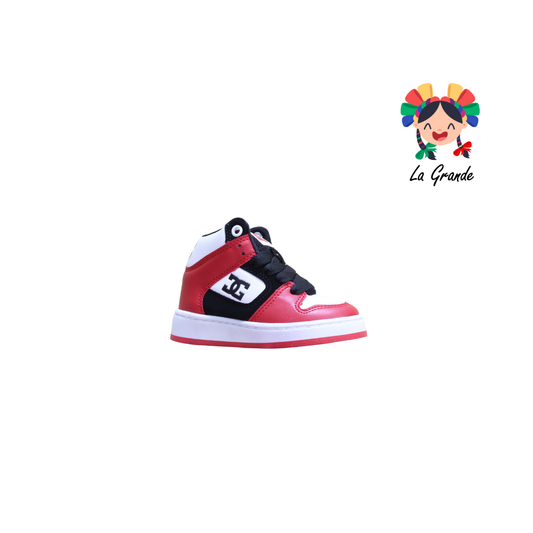 850 GMC Rojo Bco Ngo Tenis Casual para Niño