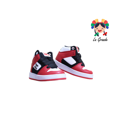 850 GMC Rojo Bco Ngo Tenis Casual para Niño