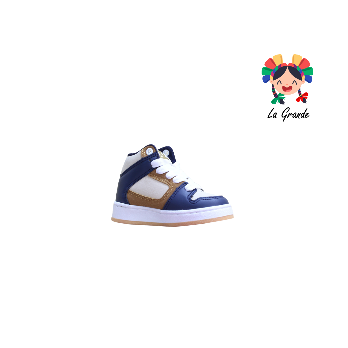 850 GMC Mno Beige Oro Tenis Casual para Niño
