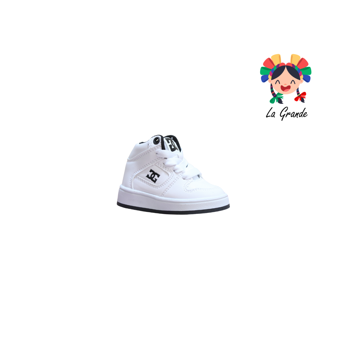 850 GMC Blanco Negro Tenis Casual para Bebe