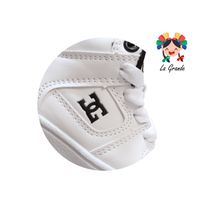 850 GMC Blanco Negro Tenis Casual para Bebe