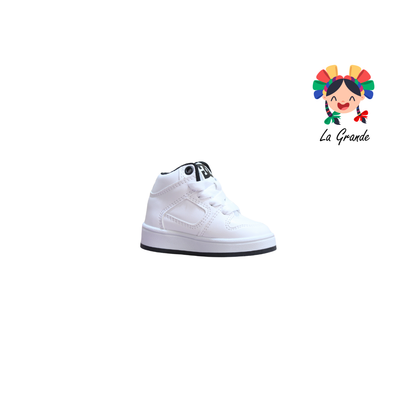 850 GMC Blanco Negro Tenis Casual para Bebe