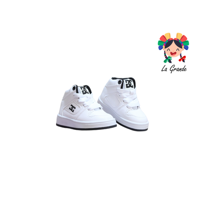 850 GMC Blanco Negro Tenis Casual para Bebe