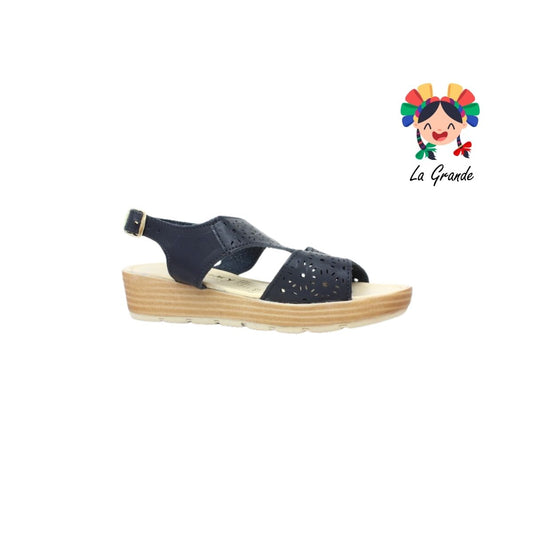 851 LADY MARY Negro Huarache Casual para Dama