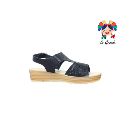 851 LADY MARY Negro Huarache Casual para Dama