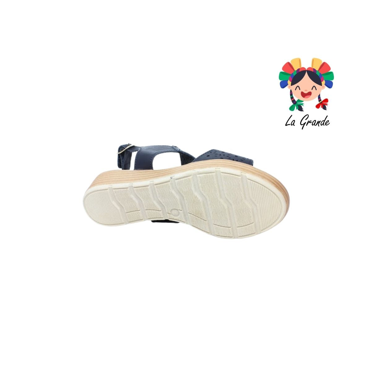 851 LADY MARY Negro Huarache Casual para Dama