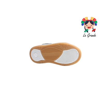 172 HEBOX Negro Blanco Tenis Casual para Niña y Niño