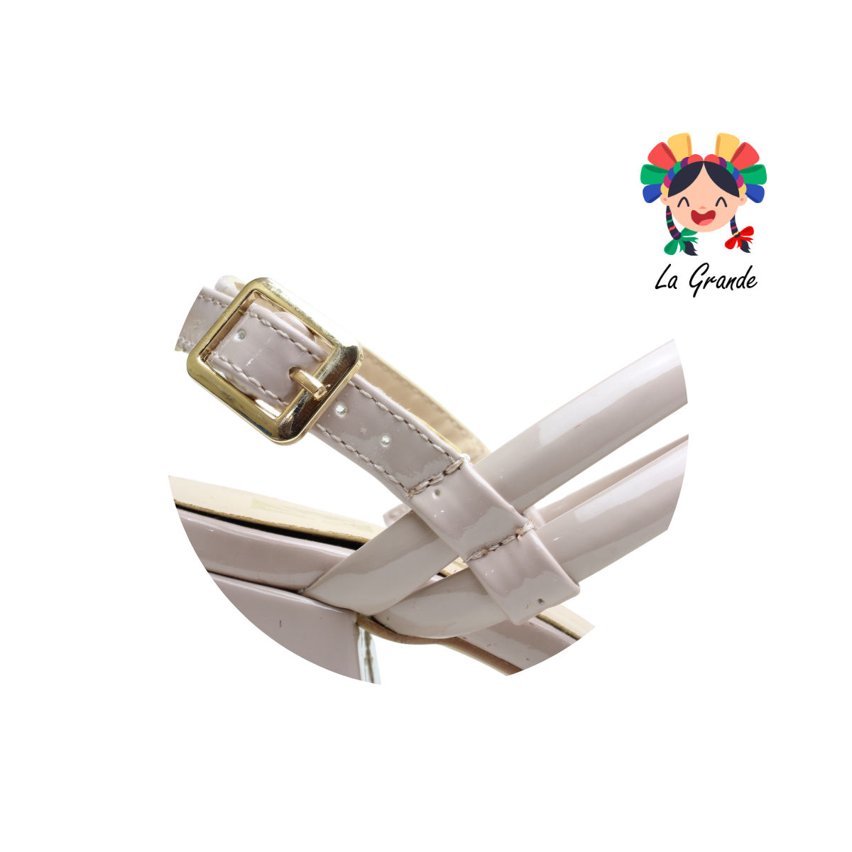 1171- L KAROLINE Maquillaje Charol Zapatilla Casual para Dama