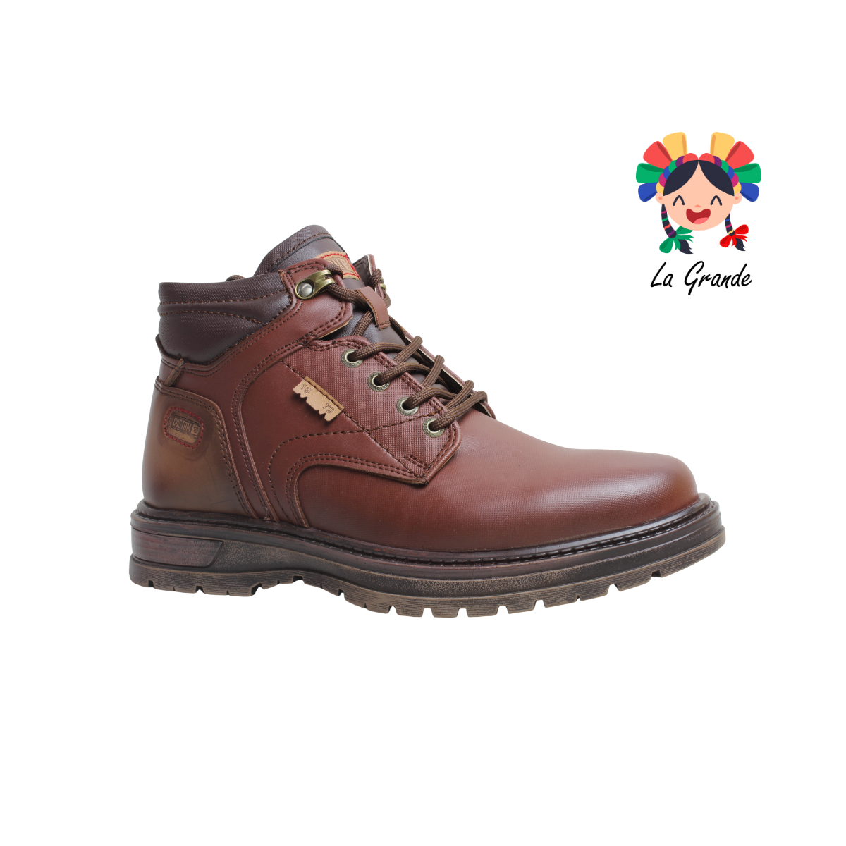 8602 CUSTOM Cogñac Atanado Bota Casual para Caballero