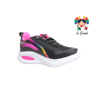 865 SPEIS10 Negro Fiusha Tenis Deportivo con Válvula para Dama