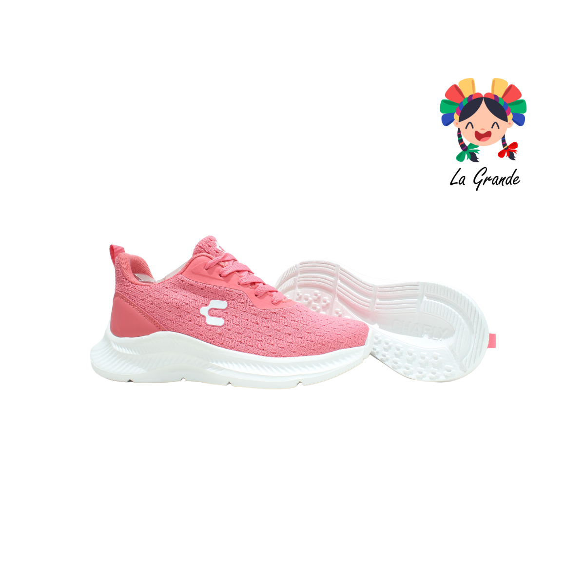 1049985 CHARLY Rosa Textil Tenis Deportivo para Dama