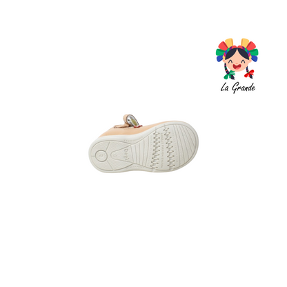 8776 DOGI Rosa Chabacano Piel Zapato Casual para Bebé