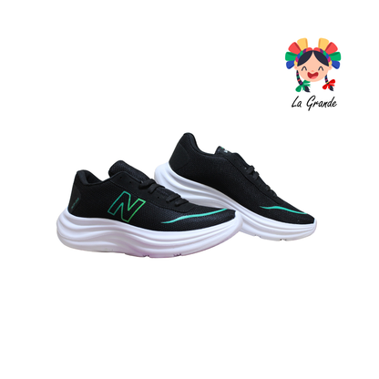 NV-05 VANNI CLUB Negro Verde Tenis Deportivo para Dama y Joven
