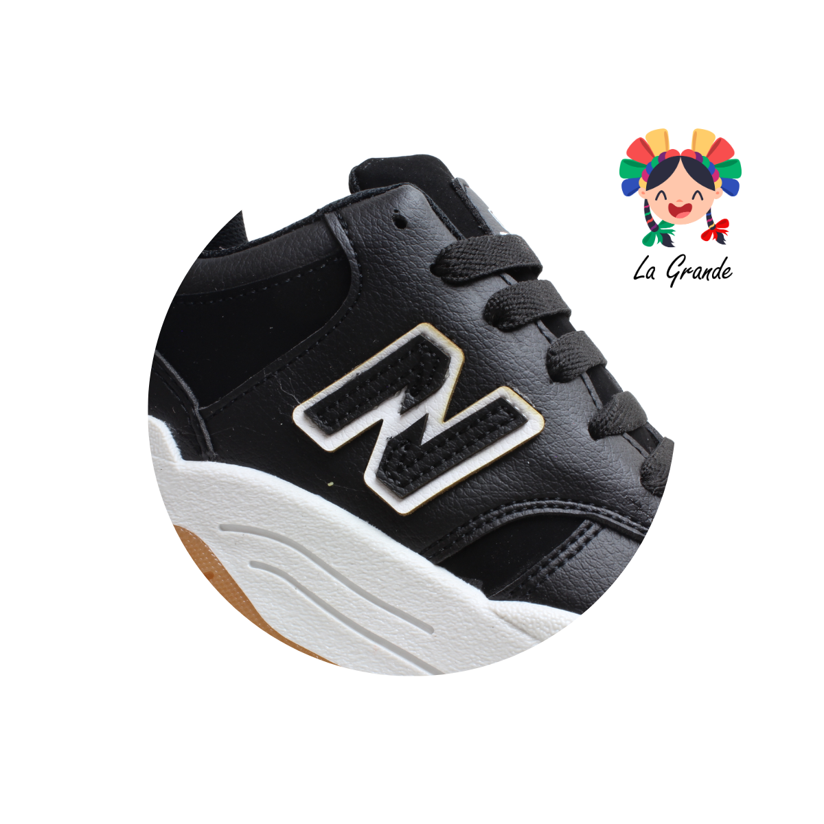 172 HEBOX Negro Blanco Tenis Casual para Niña y Niño
