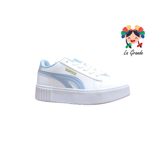11500 VANPERSSI Bco Cielo Barbie Sint Tenis Casual para Dama