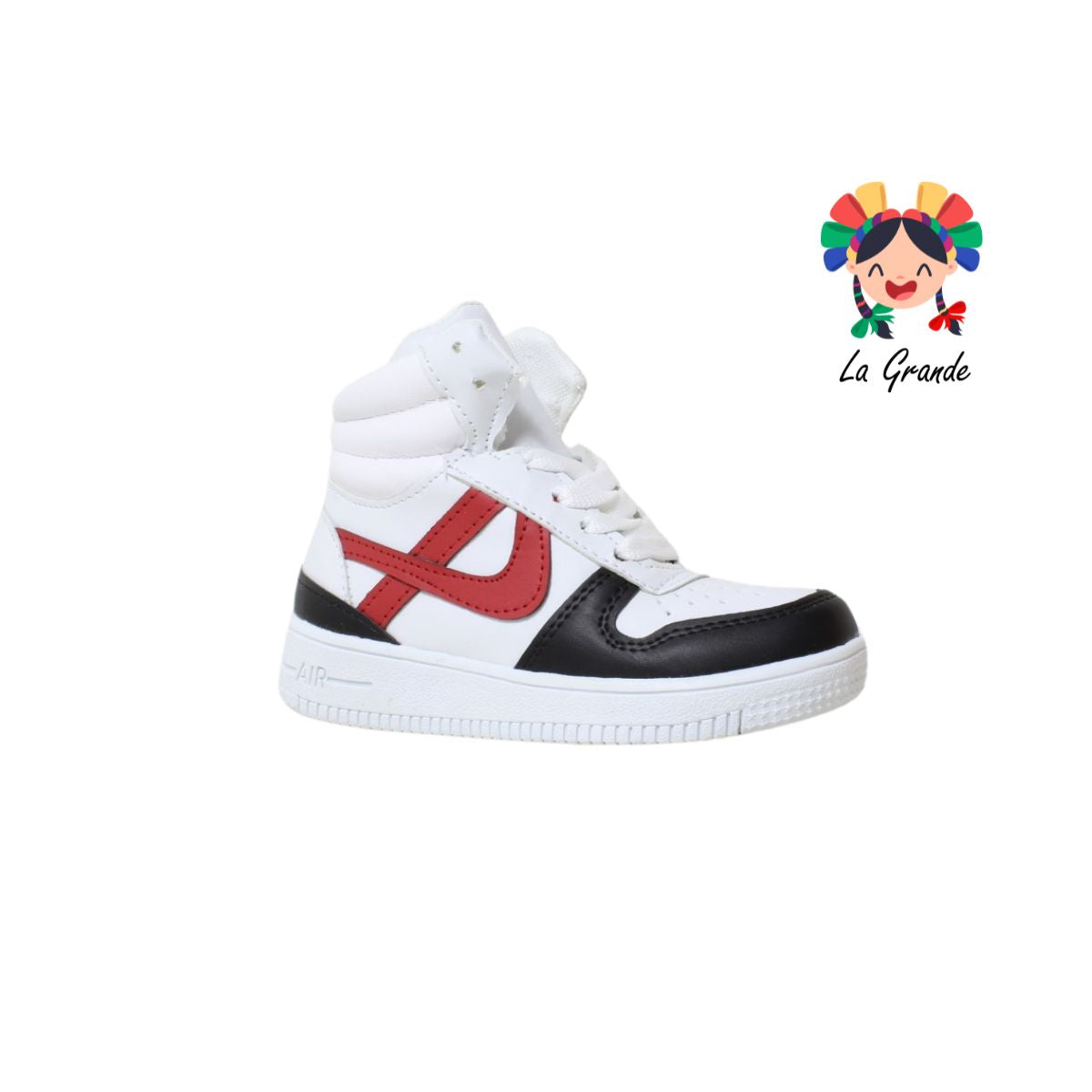 880 FRIDAYS Blanco Rojo Sint tenis Casual para Niña y Niño
