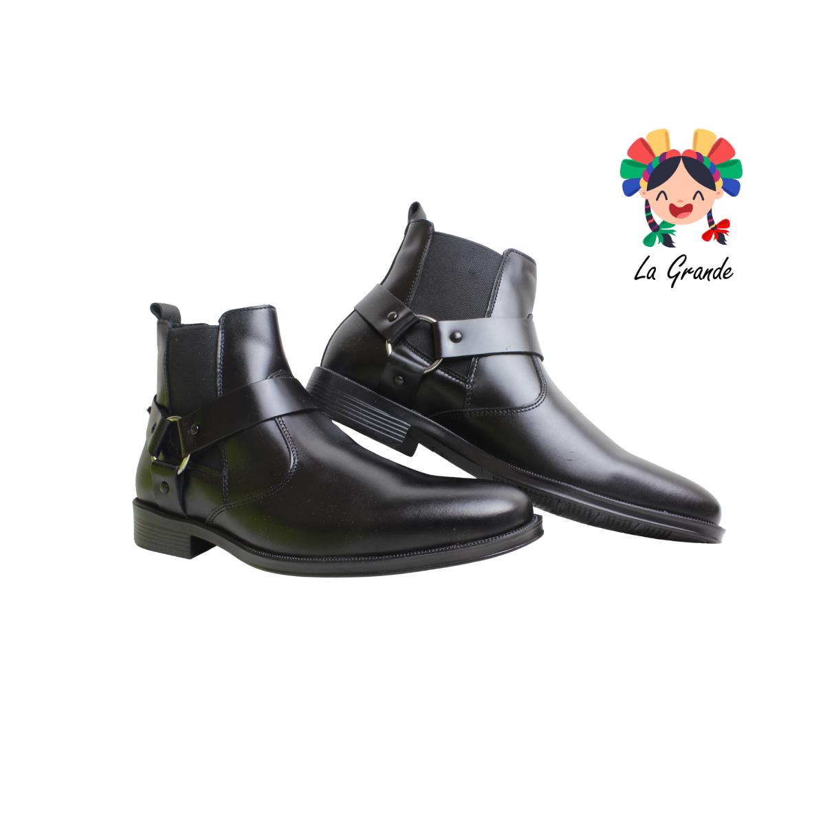 8892 MARISCAL Negro Piel Bota para Caballero