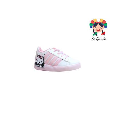 V-040 VANNI CLUB Rosa Blanco Sintético Tenis Casual Para Niña