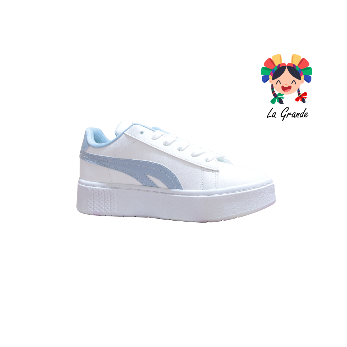 11500 VANPERSSI Bco Cielo Barbie Sint Tenis Casual para Dama