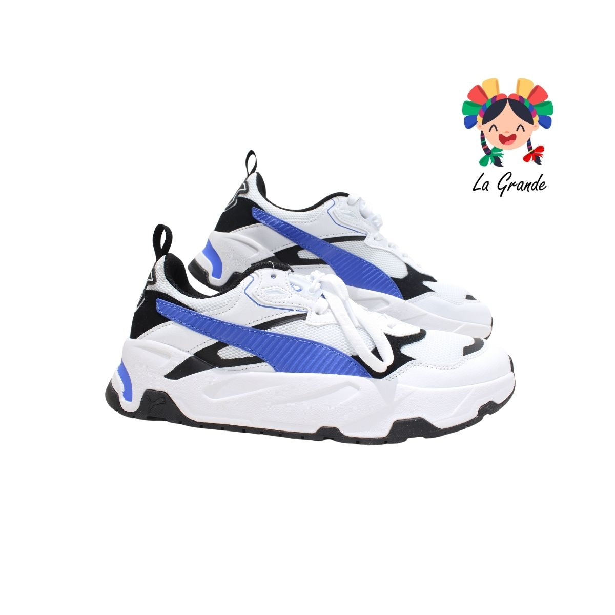 8909 PUMA Bnco Azul Tenis Deportivo Original Importado para Caballero