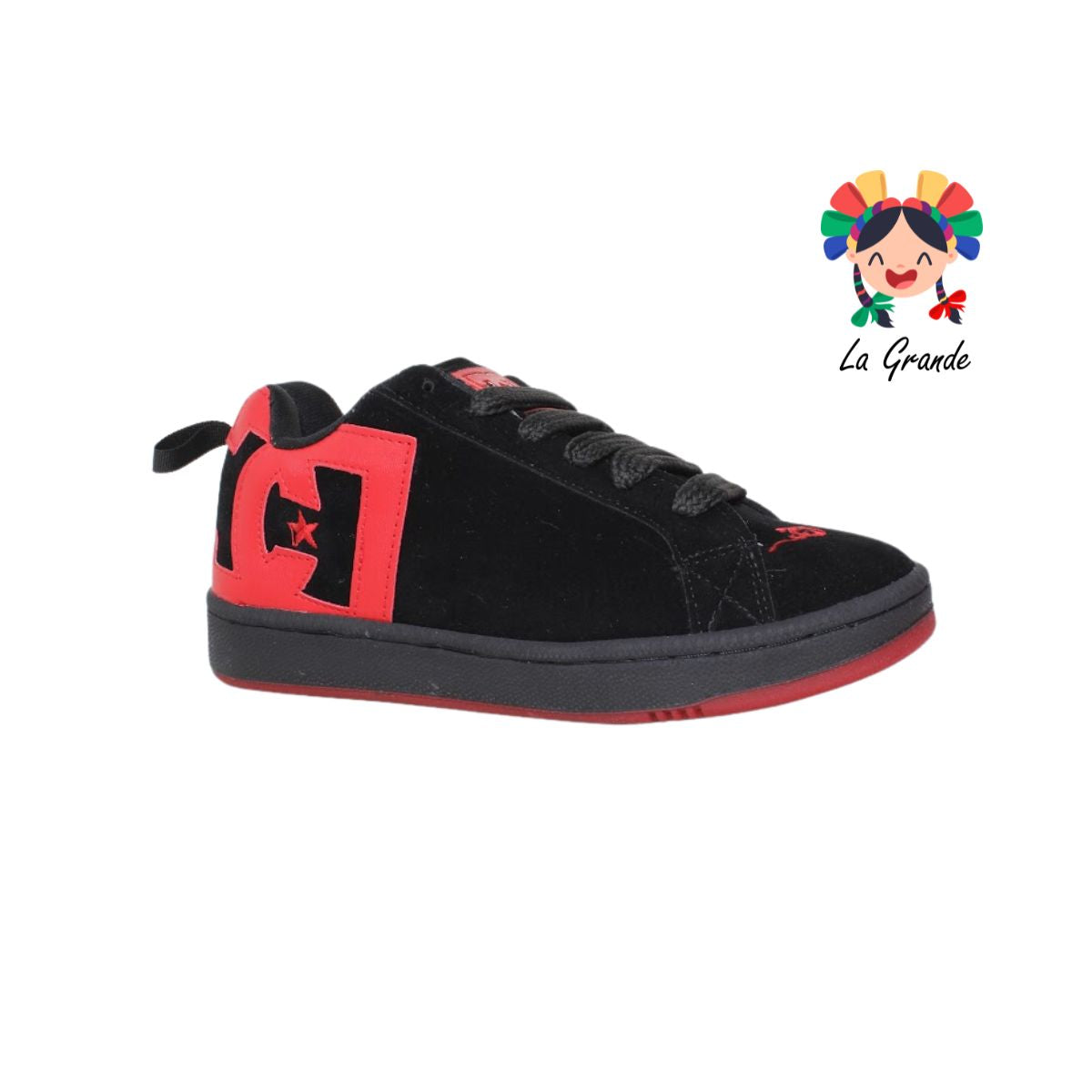 890 CUPRA Negro Rojo Sintetico Tenis Casual para Caballero
