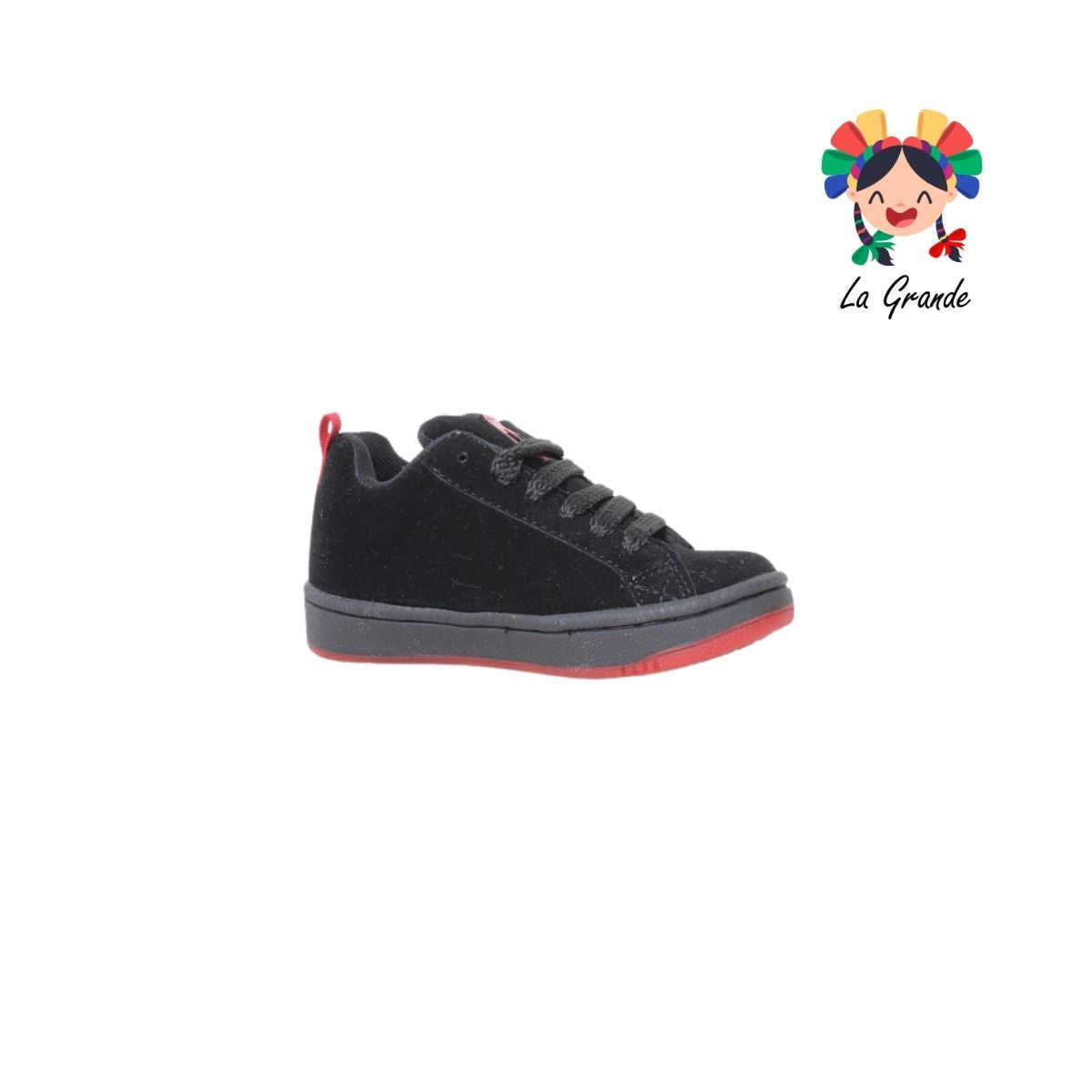 890 CUPRA Negro Rojo Sintetico Tenis Casual para Caballero
