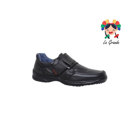 890 TOY BOX Negro Napa Zapato Escolar para Joven