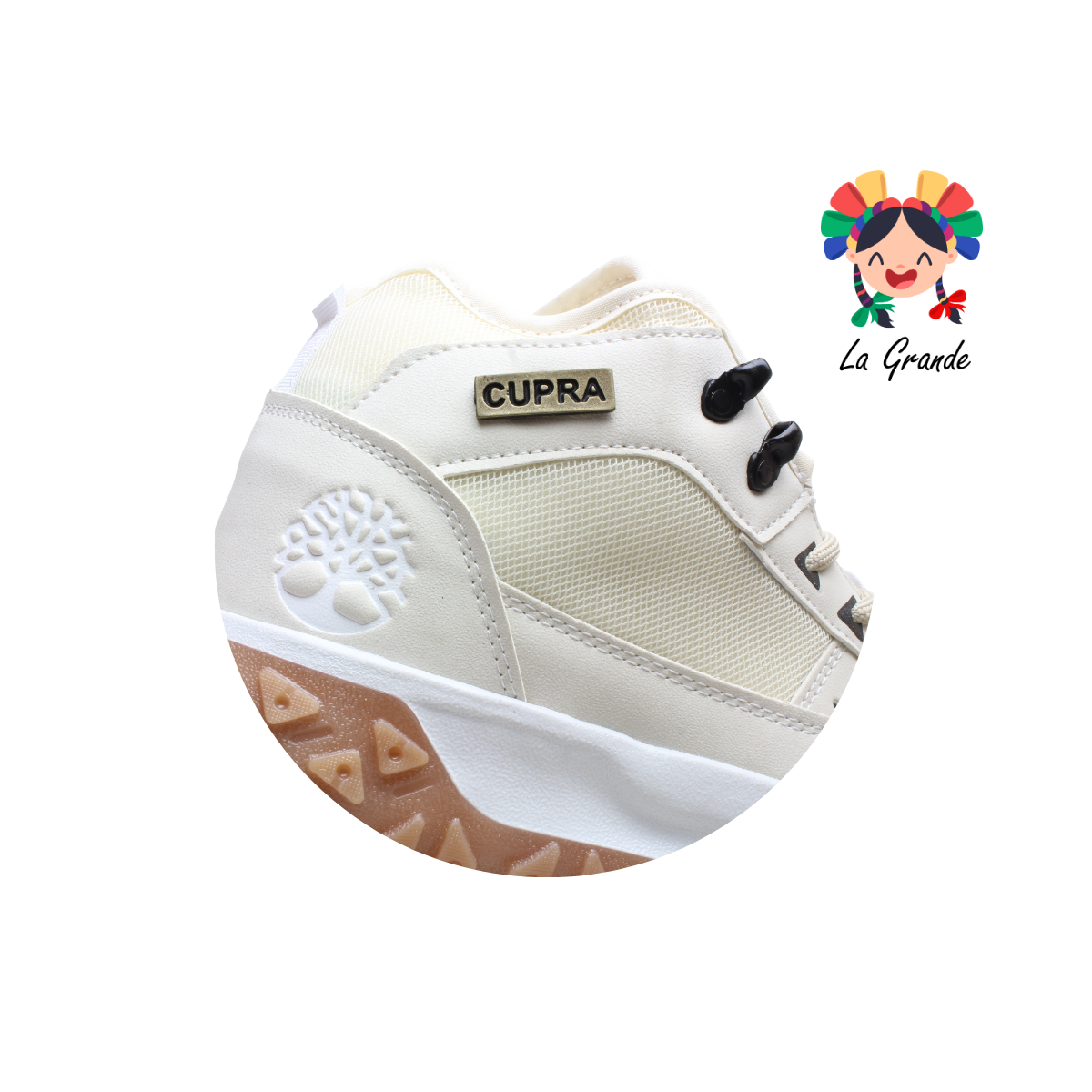 8918 CUPRA Beige Blanco Bota Montaña para Caballero