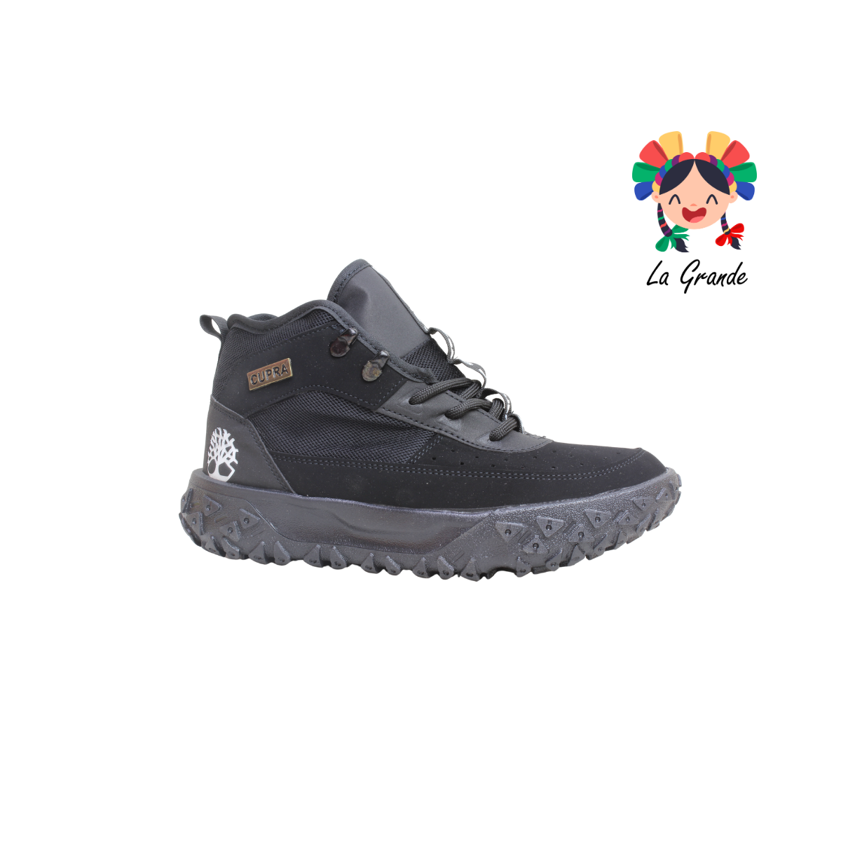 8918 CUPRA Negro Blanco Bota Montaña para Caballero