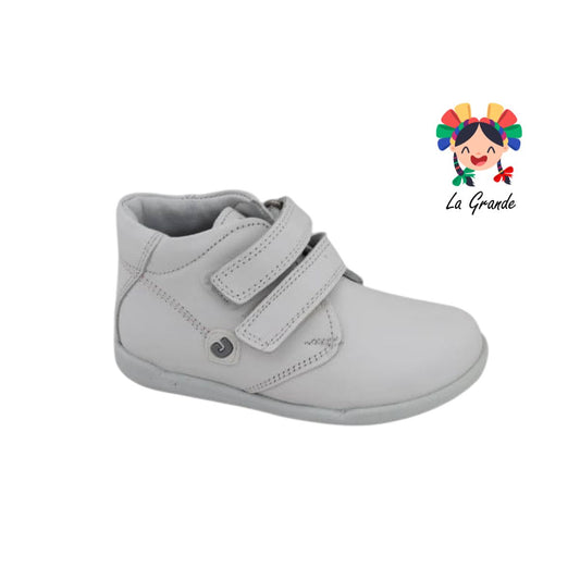 8934 DOGI Blanco Zapato con Velcro para Niña y Niño
