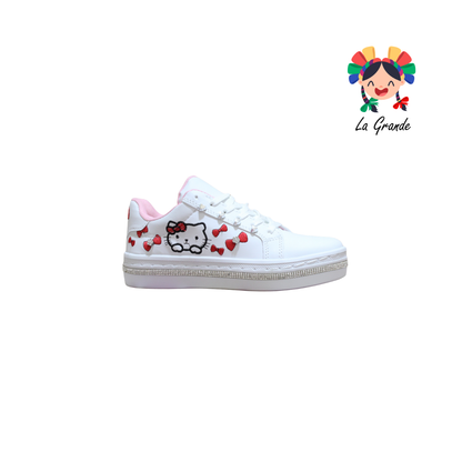 1607 FRIDAYS Blanco Blanco Sint Tenis Casual para Dama