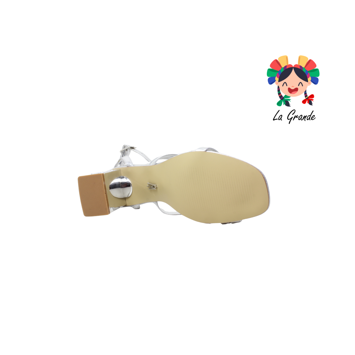5399 WILDCAT Plata Sintético Zapatilla con Pedrería para Dama