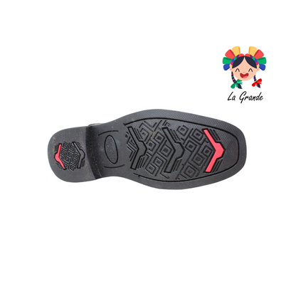 266 NOOKIE TOWN Negro Grasso Piel Botin Vaquero para Caballero