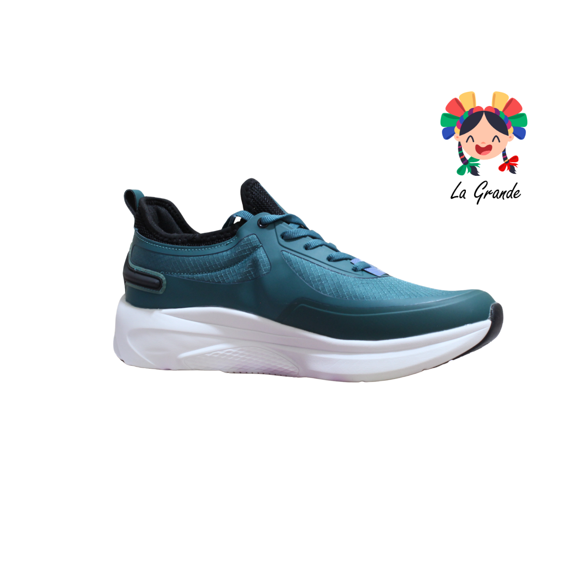0H554770 LOTTO Verde Agua Tenis Casual para Caballero