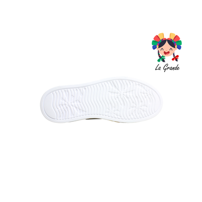 9001 FRIDAYS Blanco Oro Sint Tenis Casual para Dama