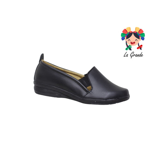 900 AMPARO Negro Piel Zapato Casual para Dama
