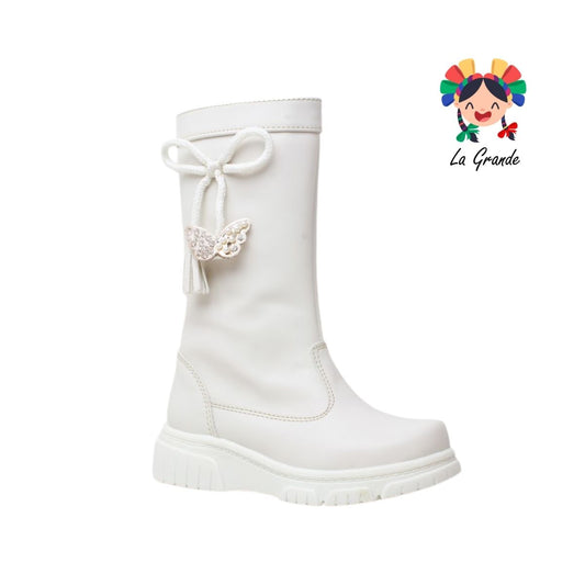 900 ANZASTIGA Latte Sintético Bota Casual Alta para Niña